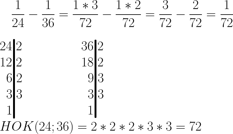 Действия с обыкновенными дробями