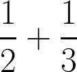 1/2+1/3