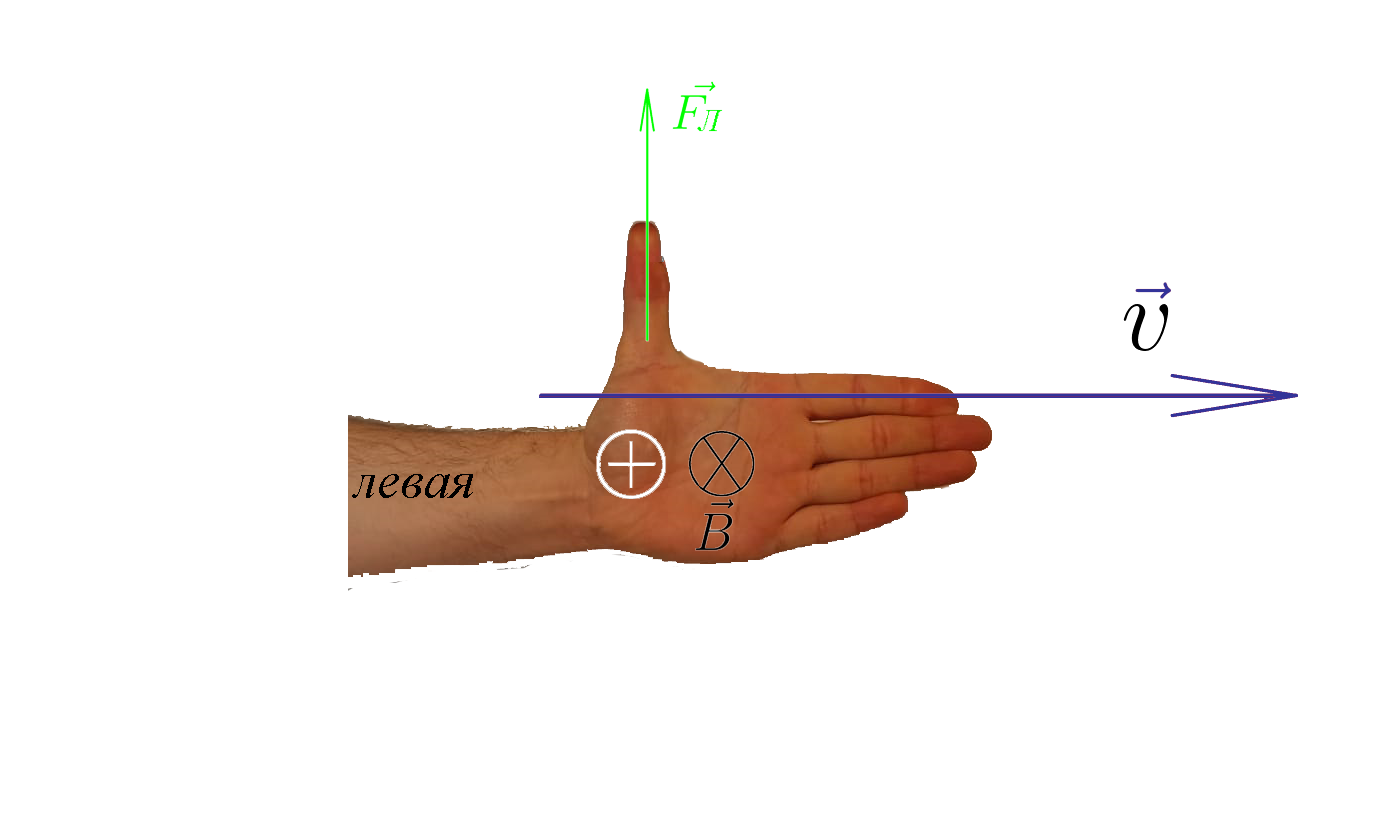 Направление силы Лоренца