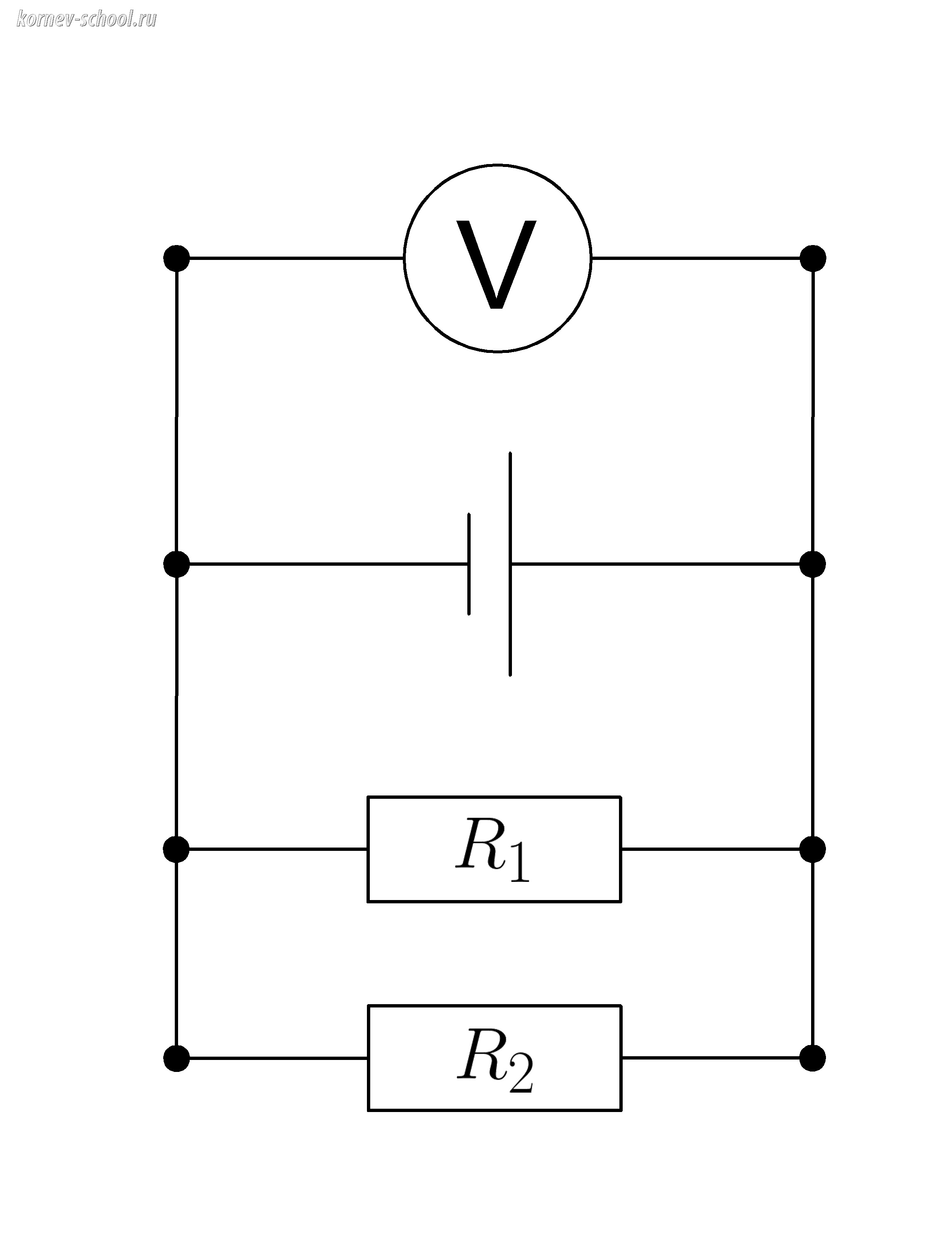 Параллельное соединение проводников