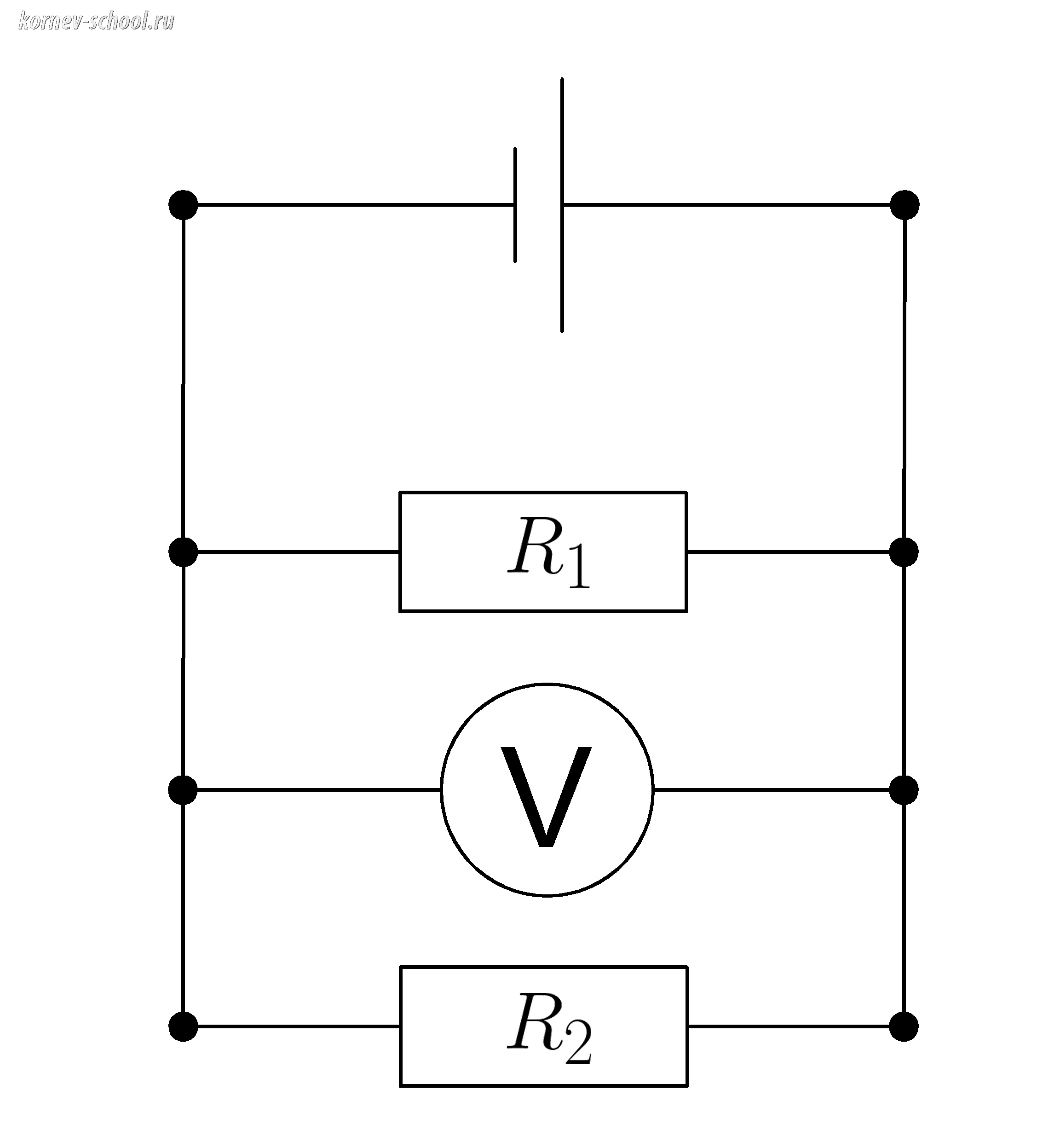 Параллельное соединение проводников