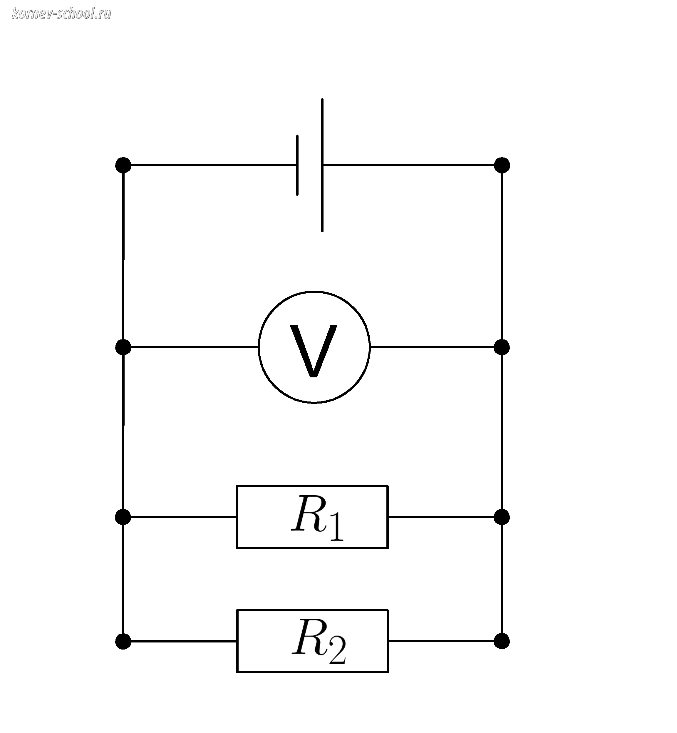 Параллельное соединение проводников