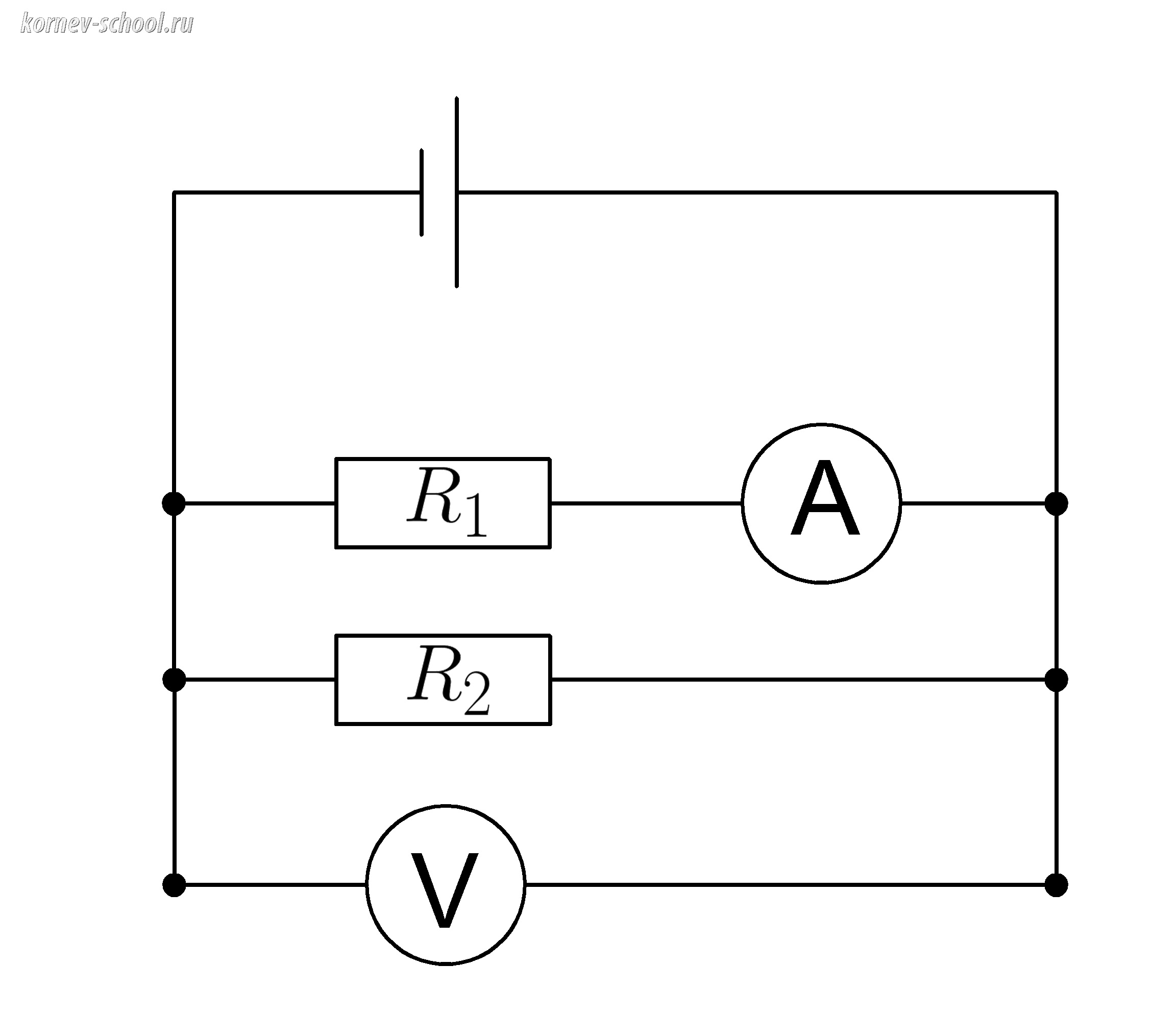 Параллельное соединение проводников
