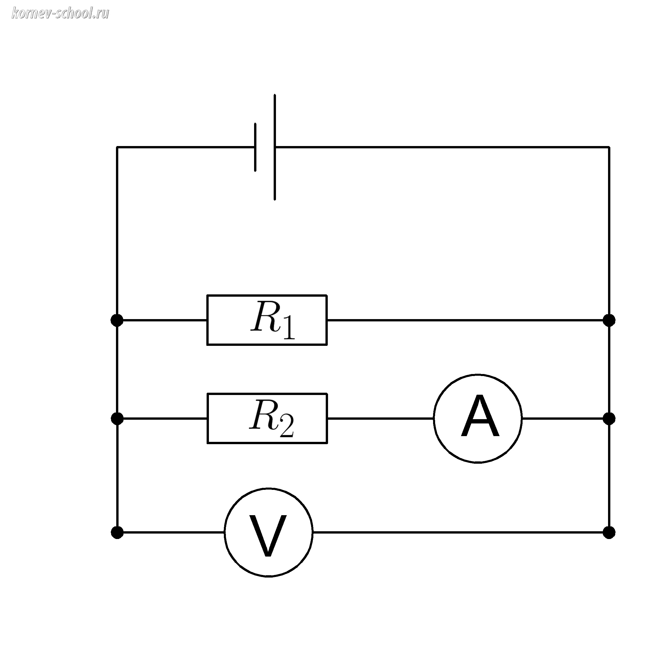 Параллельное соединение проводников