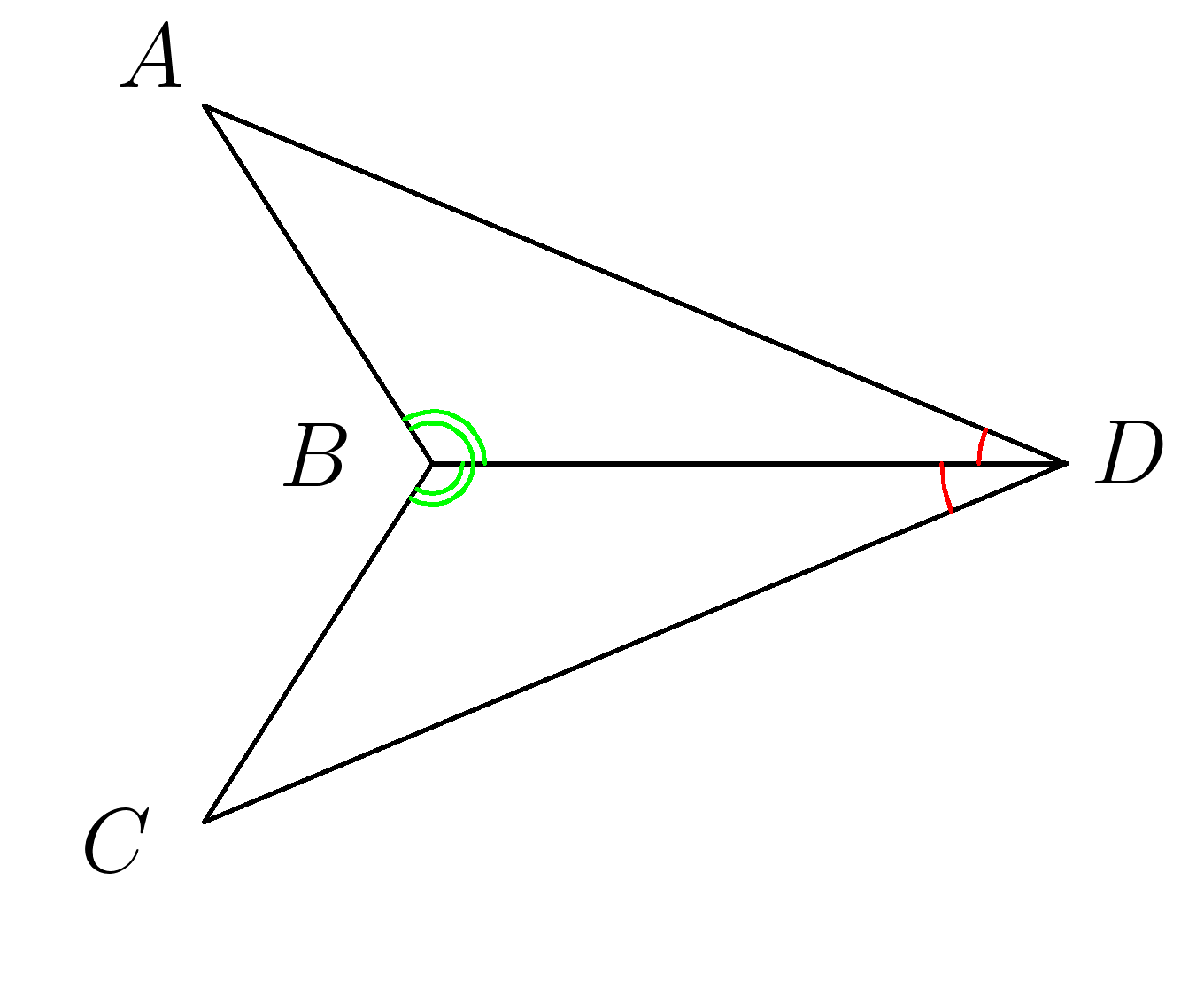 Второй признак равенства треугольников