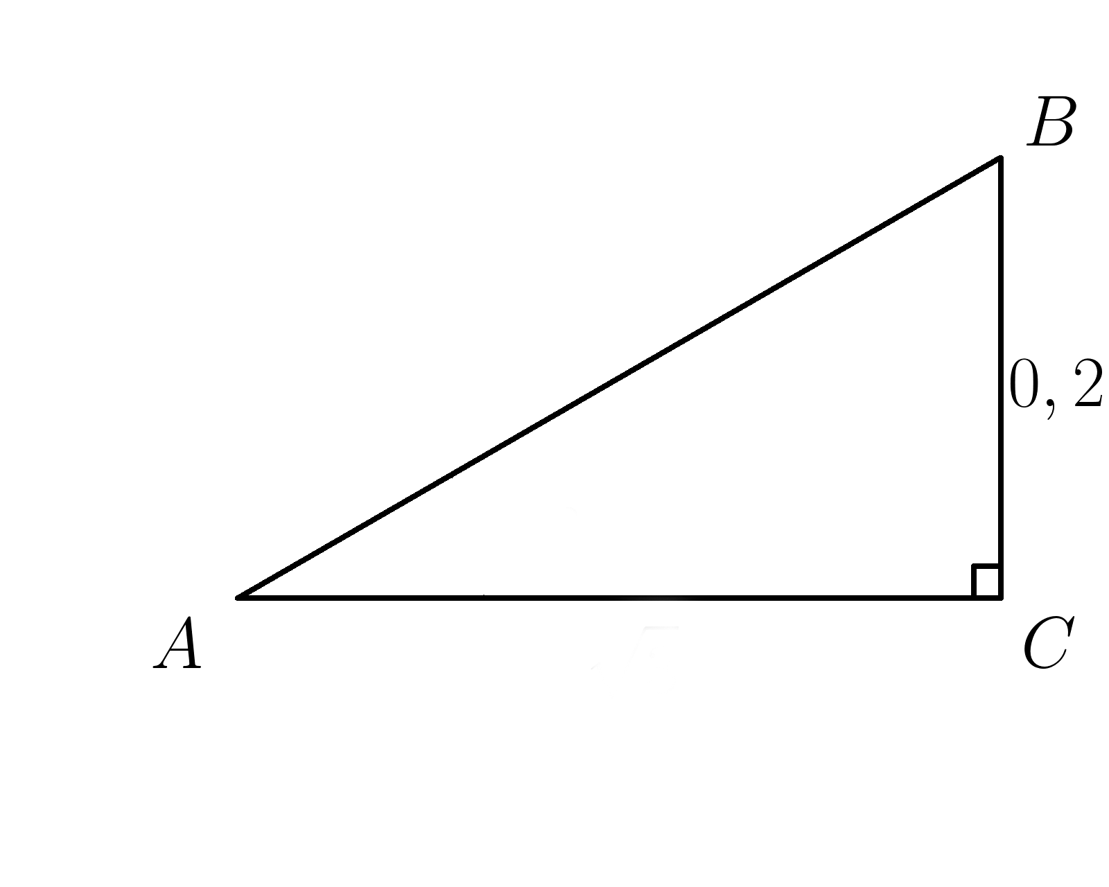 Решение прямоугольного треугольника