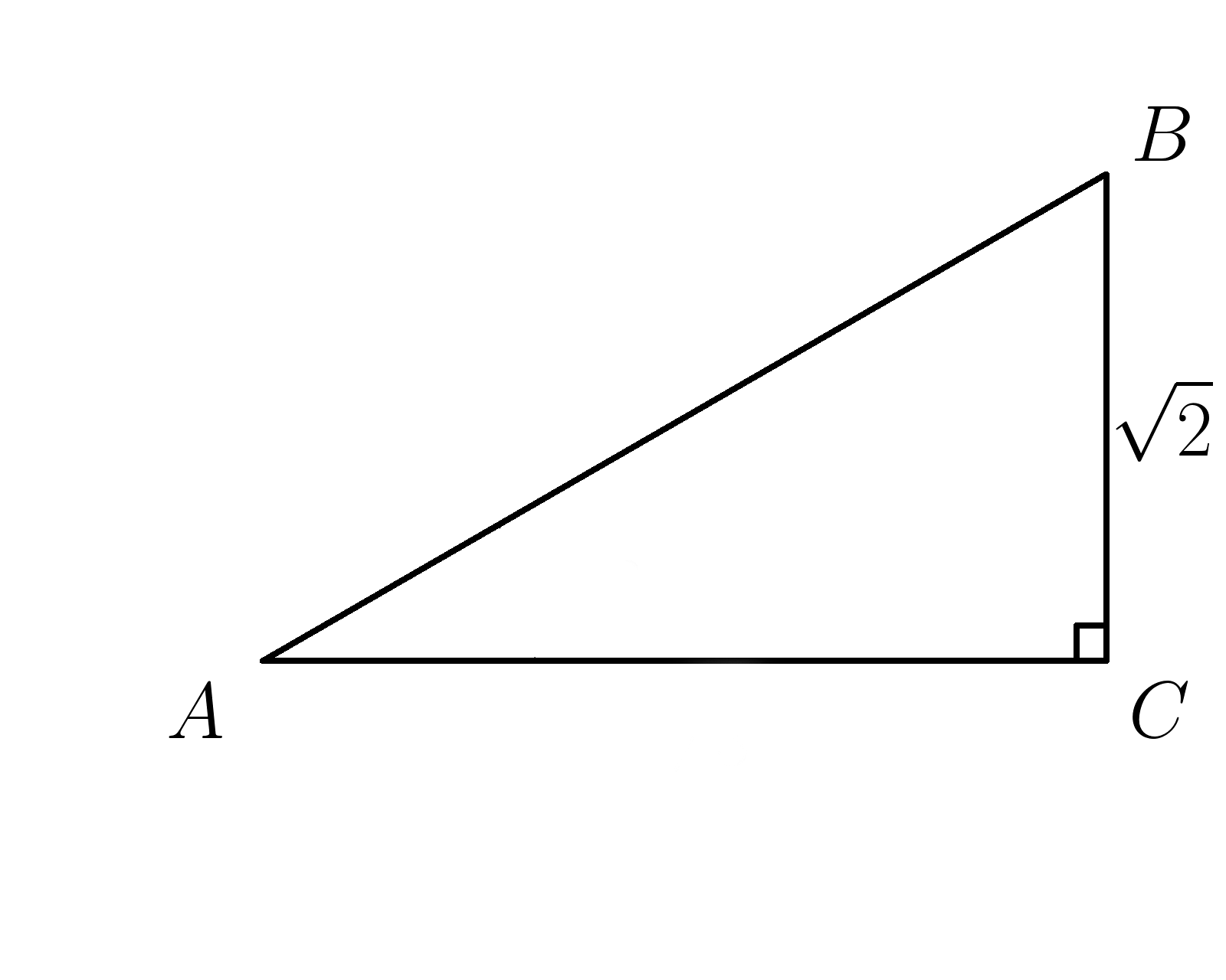 Решение прямоугольного треугольника