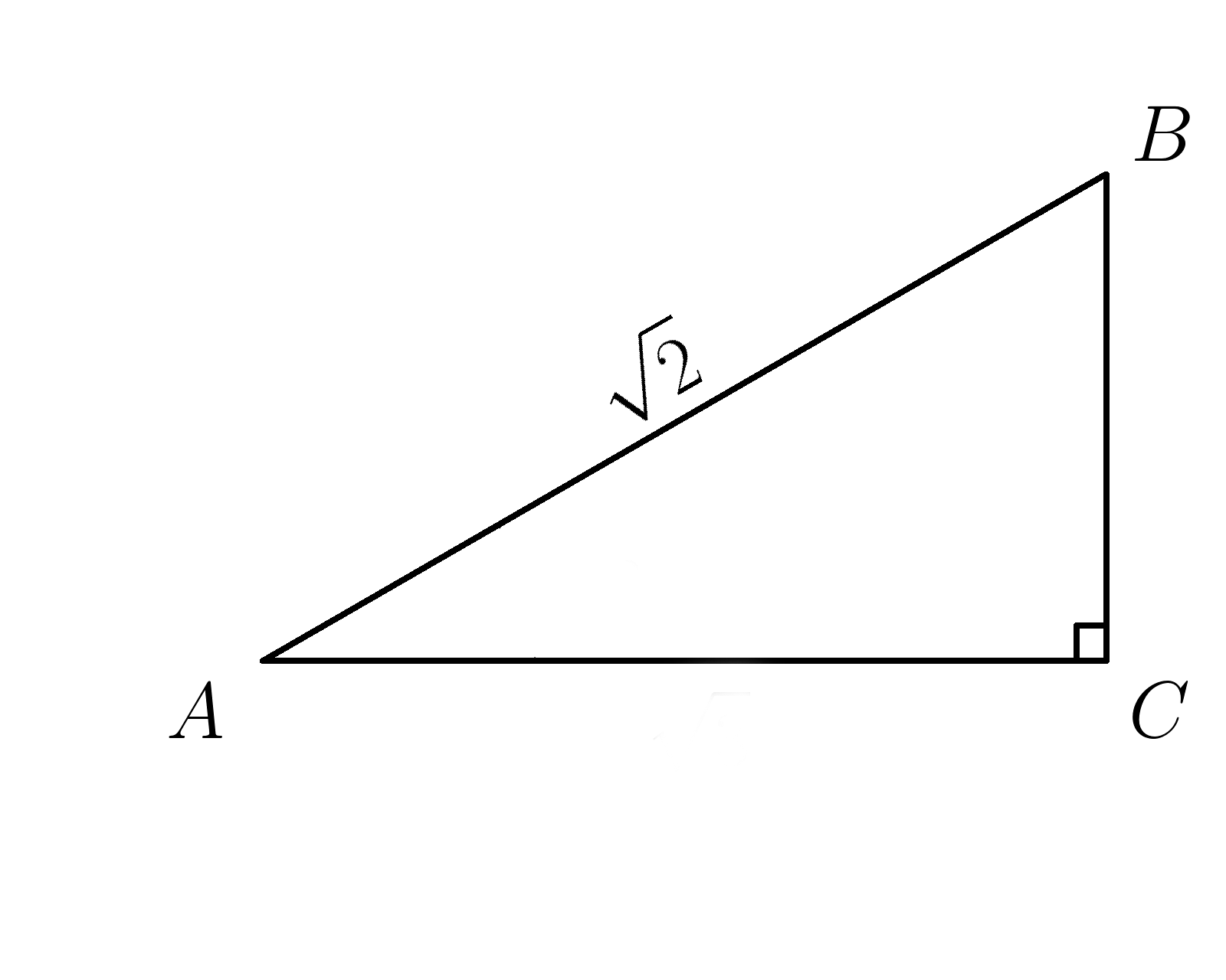 Решение прямоугольного треугольника